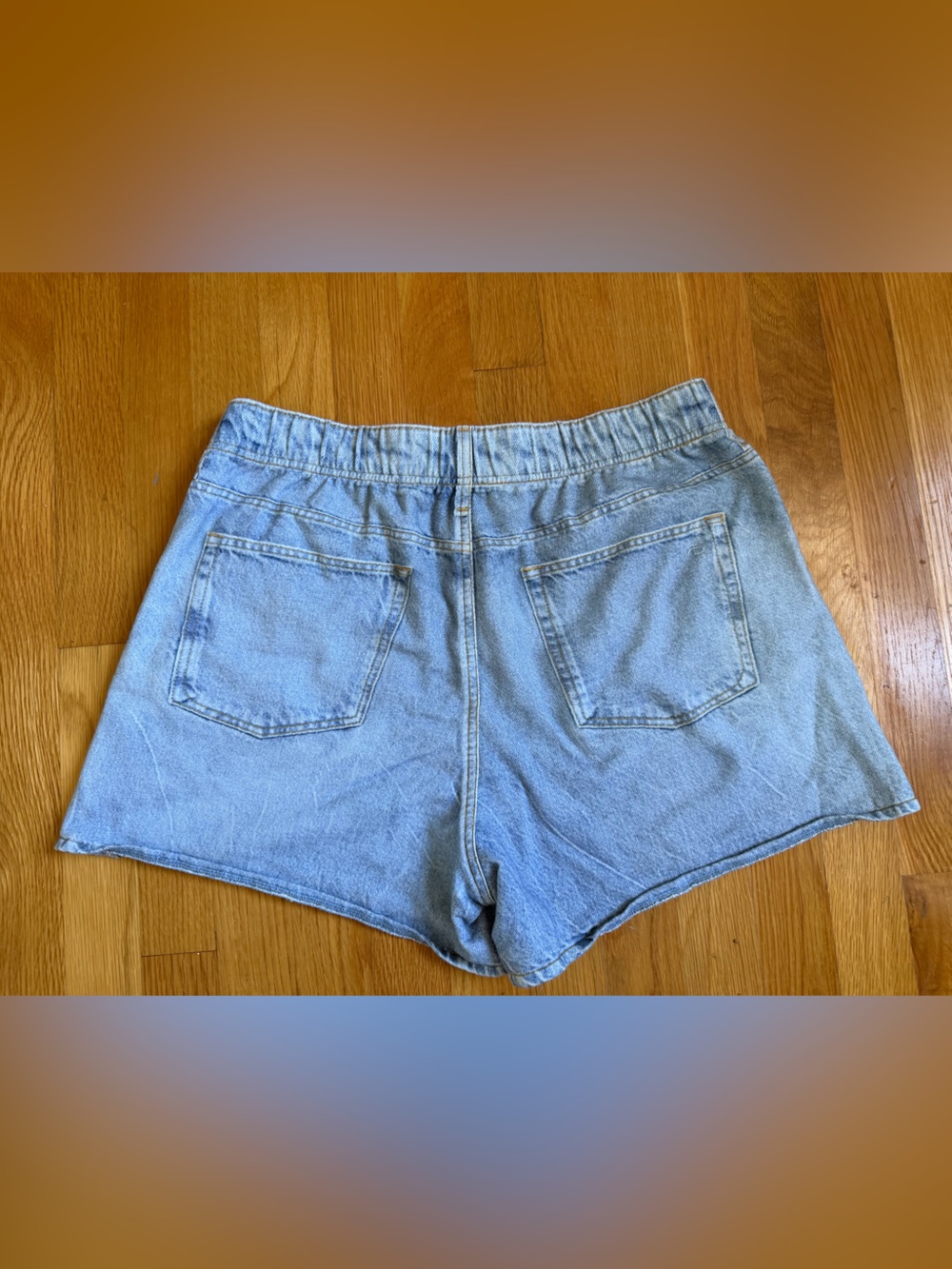 rag & bone Light Blue Denim Shorts - Picture 2 of 7
